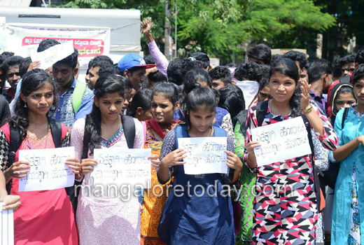 staged protest...